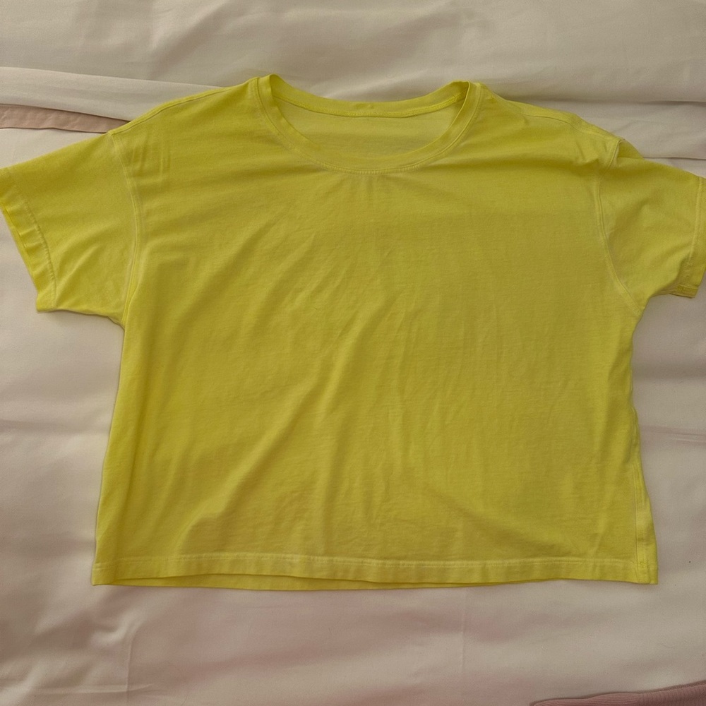 Lululemon neon yellow t-shirt - size 4